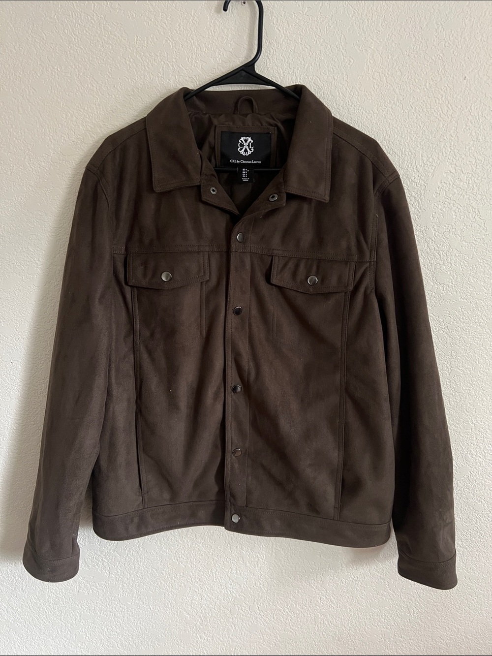 CXL by Christian Lacroix Faux Suede Trucker Jacket